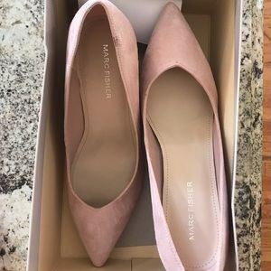 Marc Fisher Pink Multi Suede Heels